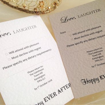 Love Laughter RSVP Postcards