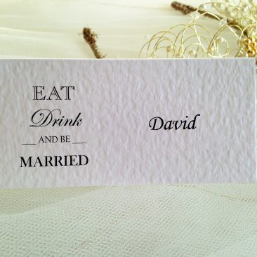 Eat, Drink and Be Married Place Cards