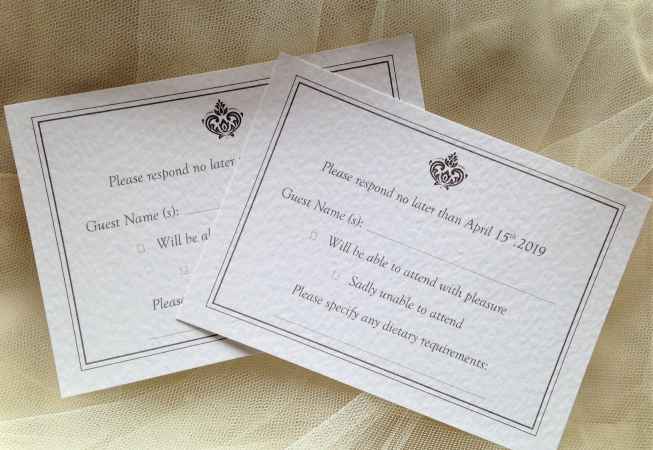 Baroque RSVP Postcards