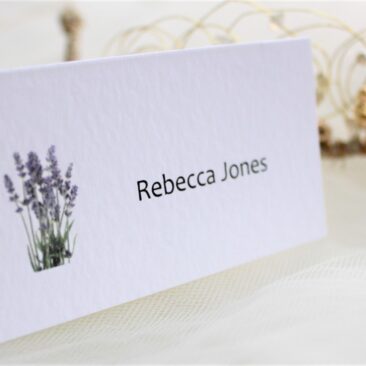 Lavender Place Cards