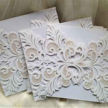DIY Laser Cut Wedding Invitations