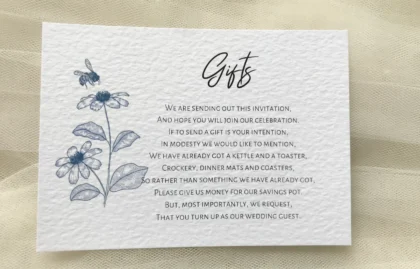 Blue Botanical Information Cards