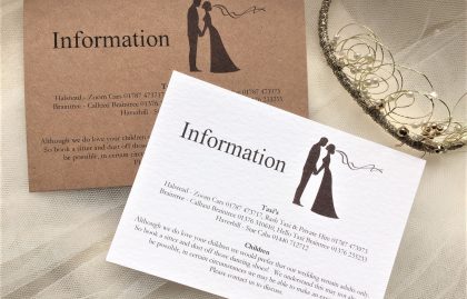 Finally Guest Information Cards