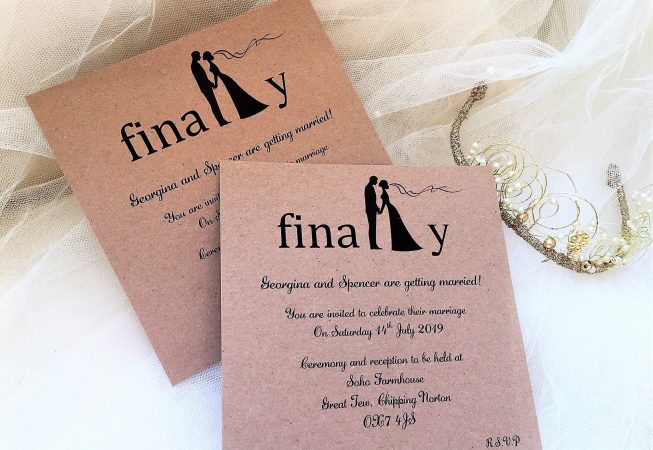 Finally Square Wedding Invitations
