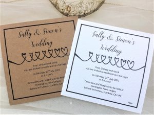 Linked Hearts Wedding Invitations