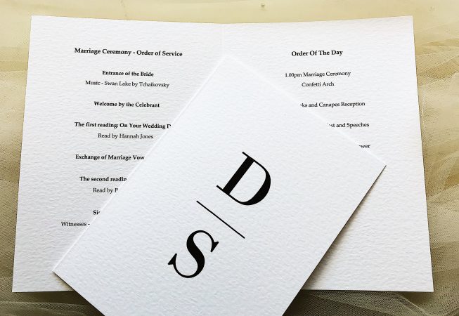Simplicity Order of Service Books