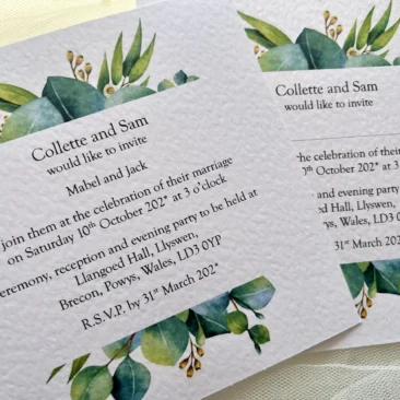 Autumn Leaf Wedding Invitations