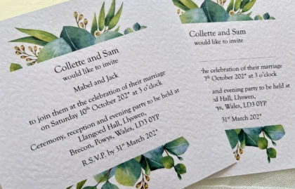 Autumn Leaf Wedding Invitations