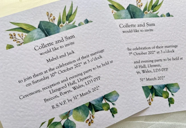 Autumn Leaf Wedding Invitations