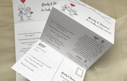 Concertina Wedding Invitations