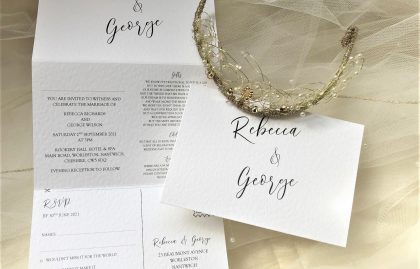 Burleigh Concertina Wedding Invitations