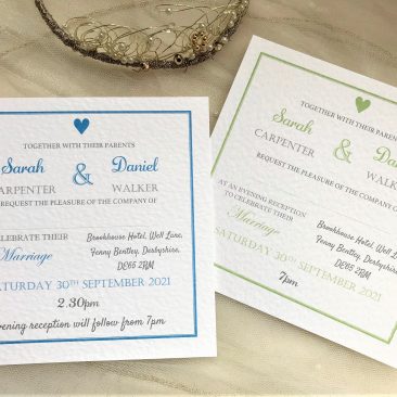 York Square Wedding Invitations