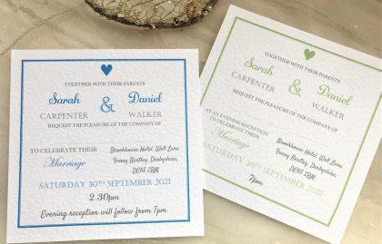 York Square Wedding Invitations