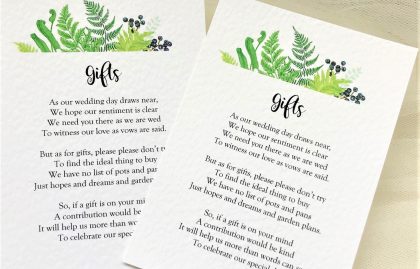 Woodland Fern Information Cards