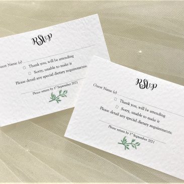 Woodland Fern RSVP Postcards