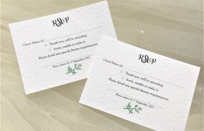 Woodland Fern RSVP Postcards