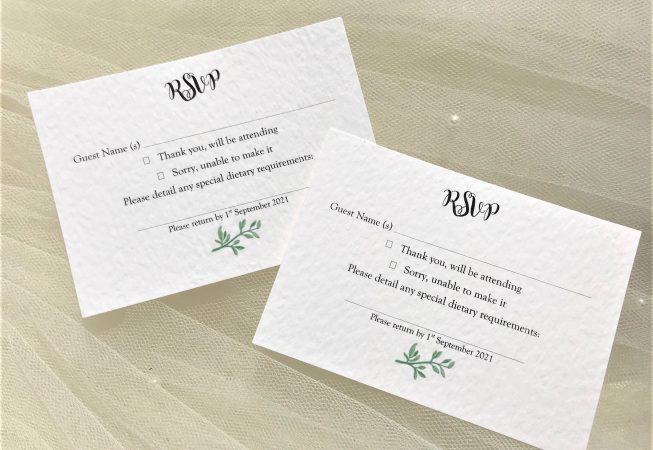 Woodland Fern RSVP Postcards