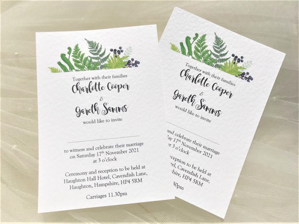 Woodland Wedding Invitations