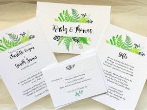 Woodland Fern Wedding Stationery