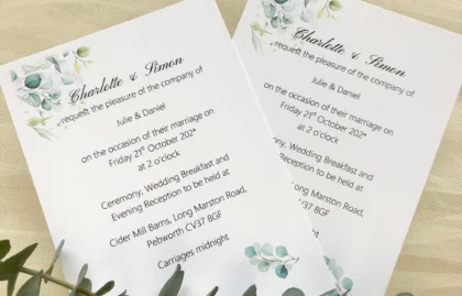 Eucalyptus Wedding Invitations