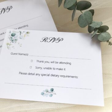 Eucalyptus RSVP Postcards