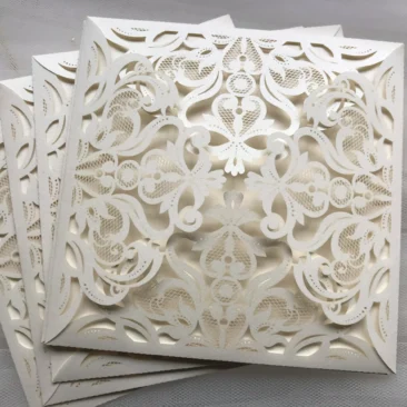 DIY Laser Cut Petal Fold Invitations