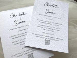 Elegance Postcard With QR Code