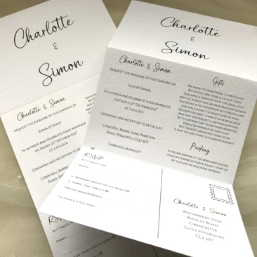 Elegance Concertina Invitations