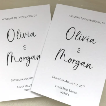 Elegance Ceremony Booklets
