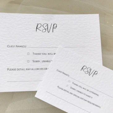 Elegance RSVP postcards