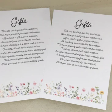 Wild Flower Information Cards