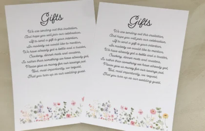 Wild Flower Information Cards