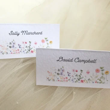 Wild Flower Place Cards