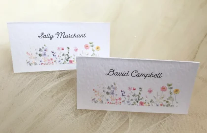 Wild Flower Place Cards
