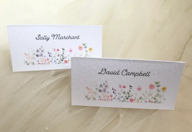 Wild Flower Place Cards