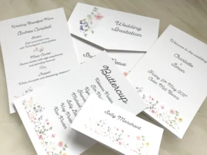 Wild Flower Wedding Stationery