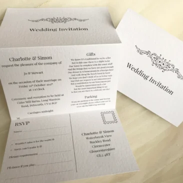 Motif Concertina Invitations