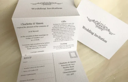 Motif Concertina Invitations