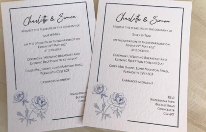 Botanical Wedding Invites