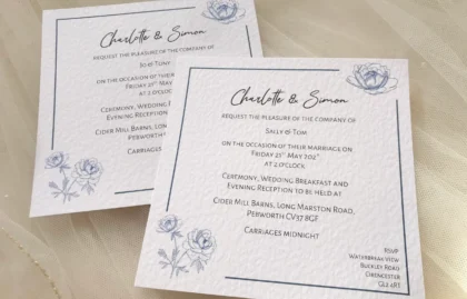 Botanical Square Invitations