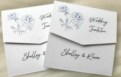 Botanical Tri Fold Invitations