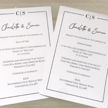 Purity Wedding Invitations