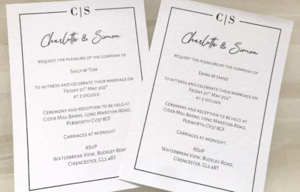 Purity Wedding Invitations