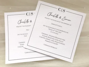 Purity Square Wedding Invitations