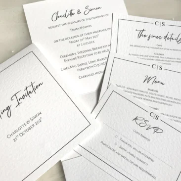 Purity Pocketfold Wedding Invitations