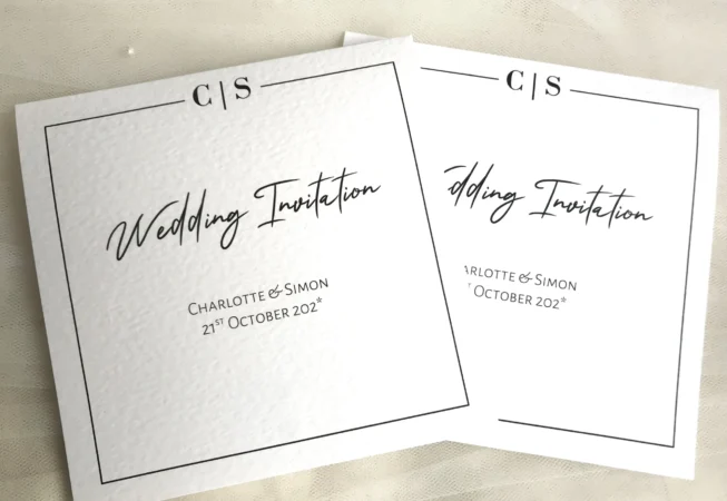 Purity Pocketfold Wedding Invitations