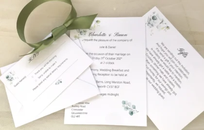 Eucalyptus Wedding Invitations Bundle