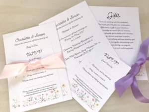 Wild Flower Wedding Invitations Bundle