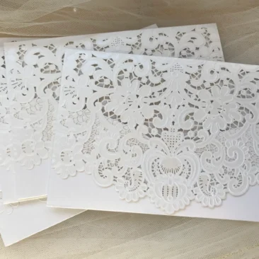 DIY Baroque Laser Cut Wedding Wallets – 5 in stock – OUT OF STOCK