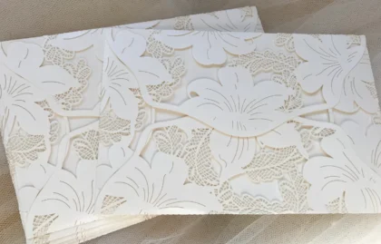 Lily Orchid Laser Cut Invitation Covers – OUT OF STOCK